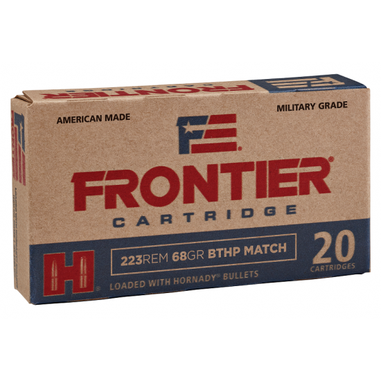 223Rem Frontier BTHP Match 68gr Hornady